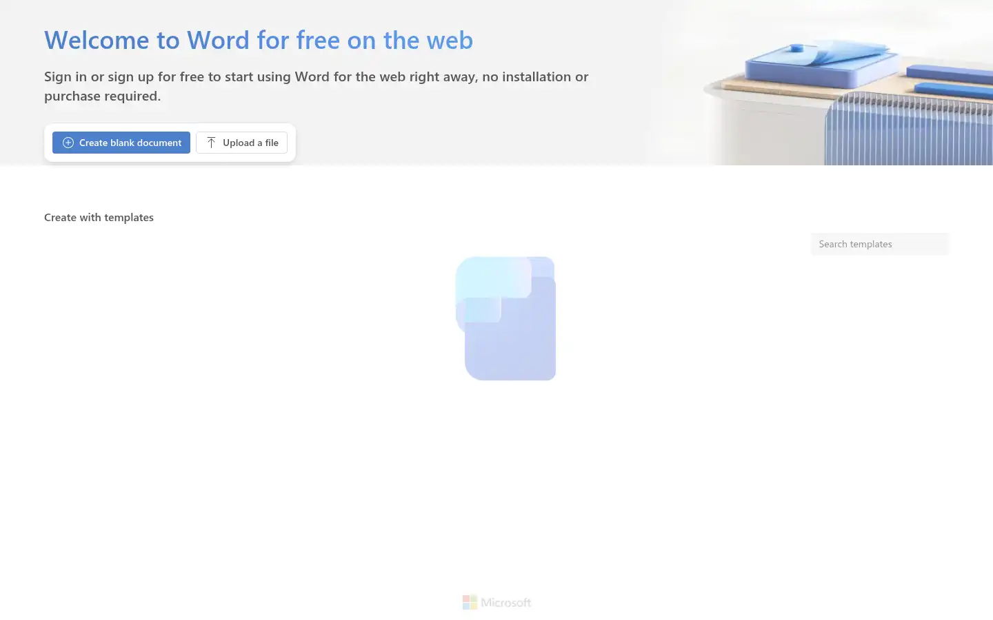 Screenshot of word.cloud.microsoft