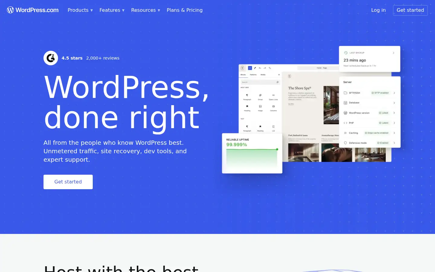 Screenshot of wordpress.com