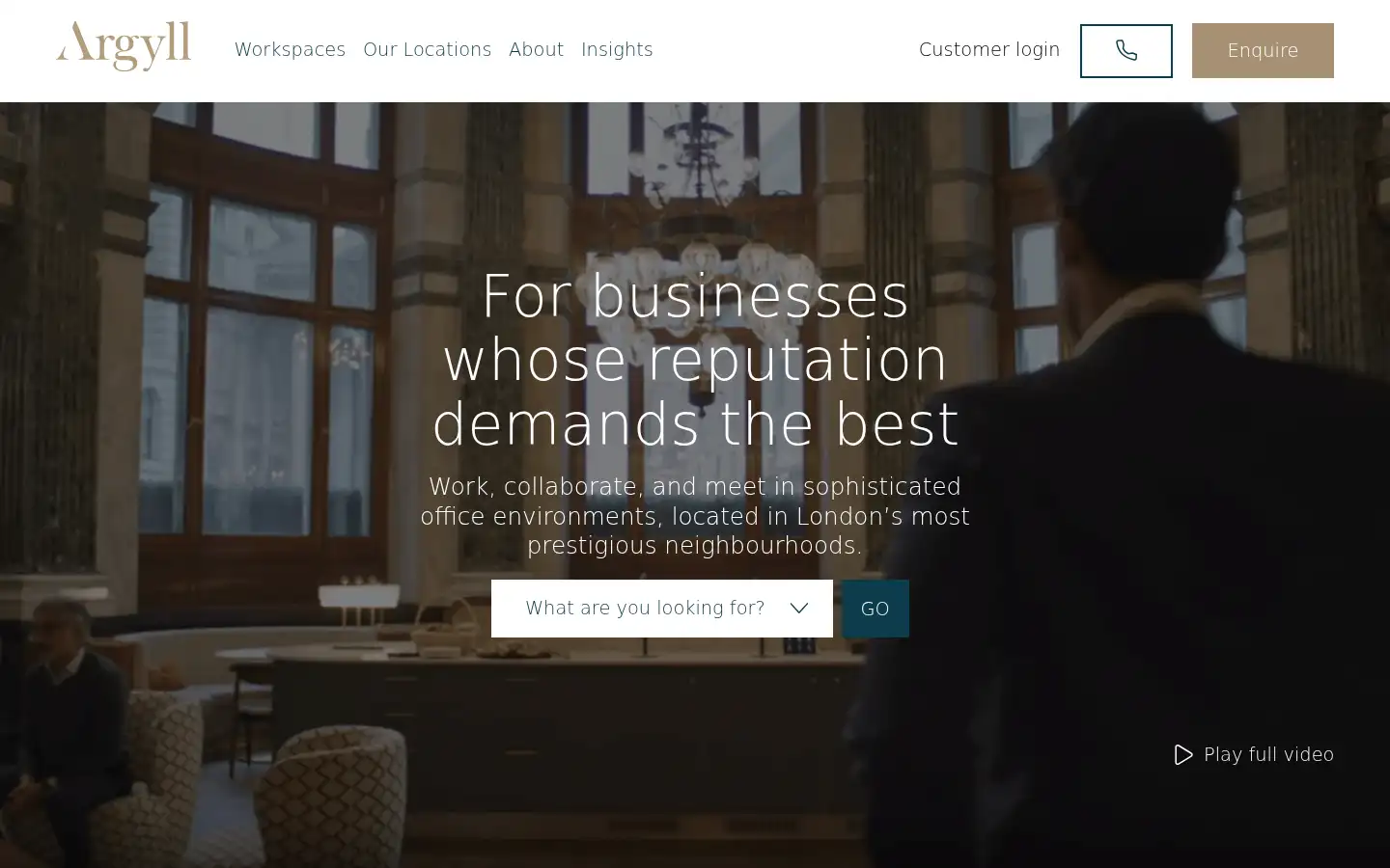 Screenshot of workargyll.com