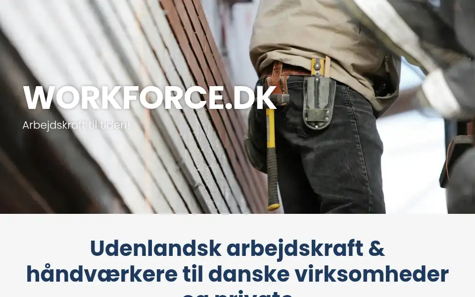 Screenshot of workforce.dk