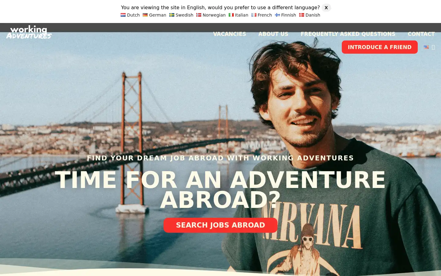 Screenshot of workingadventures.com