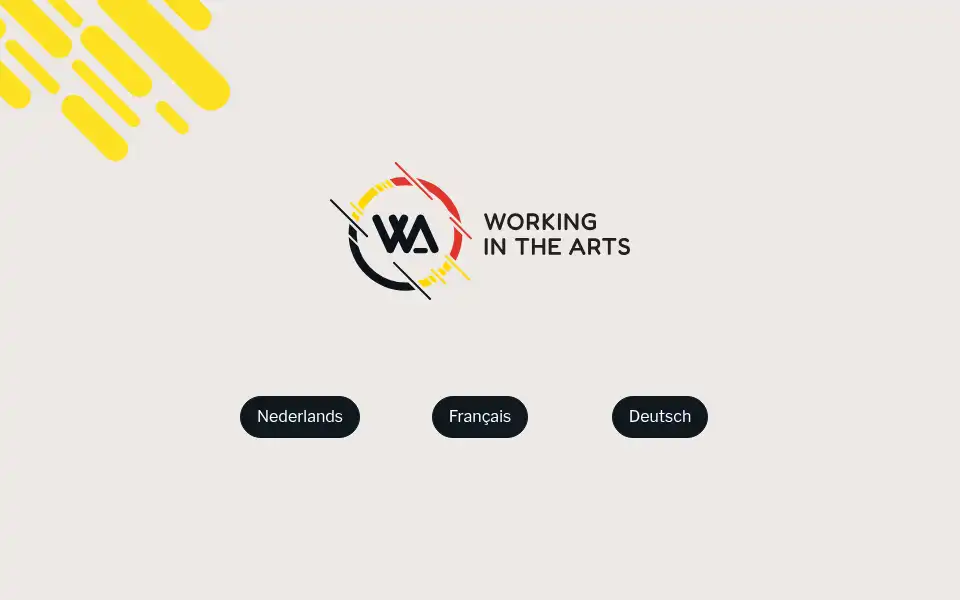 Screenshot of workinginthearts.be