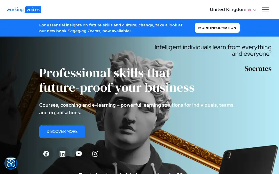Screenshot of workingvoices.com