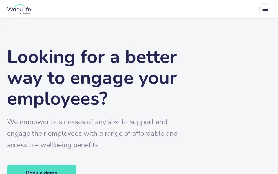 Screenshot of worklifebenefits.uk