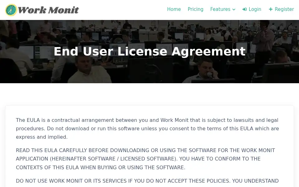 Screenshot of workmonit.com