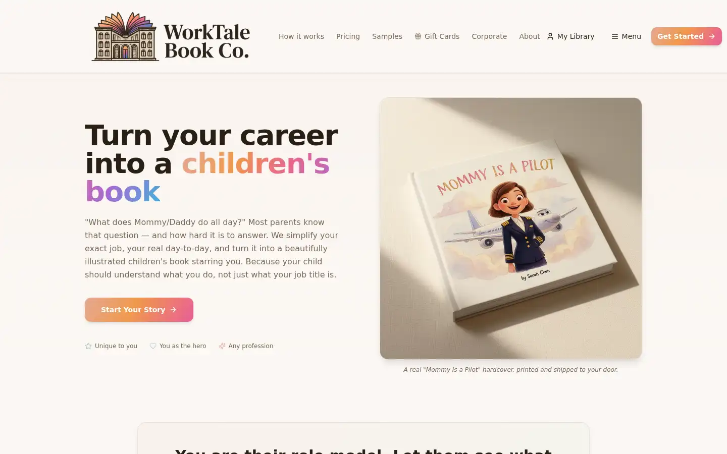 Screenshot of worktalebookco.com