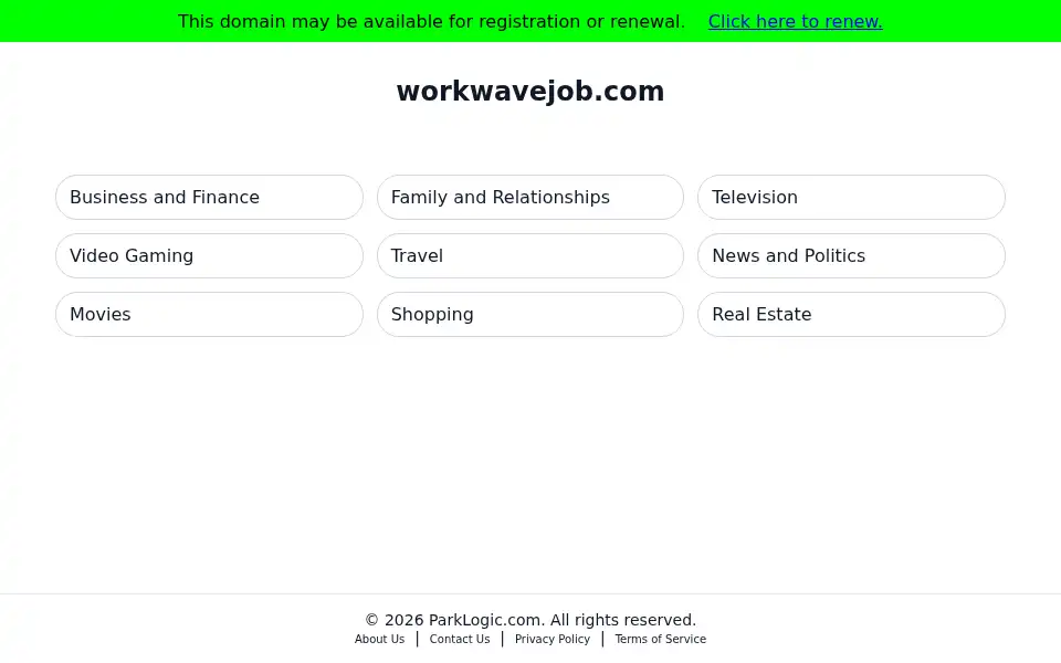 Screenshot of workwavejob.com