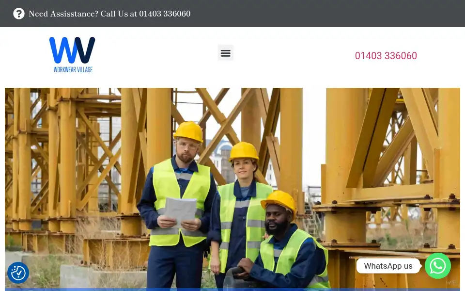 Screenshot of workwearvillage.com