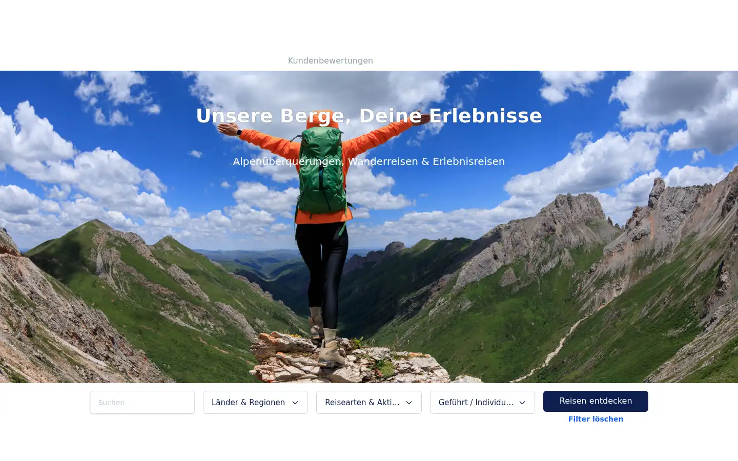 Screenshot of world-of-mountains.de