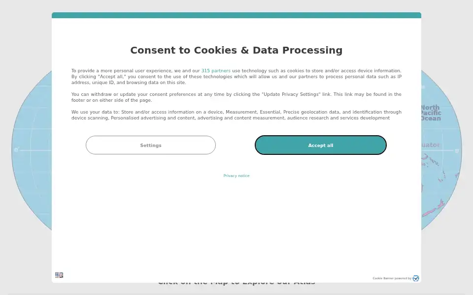 Screenshot of worldatlas.com