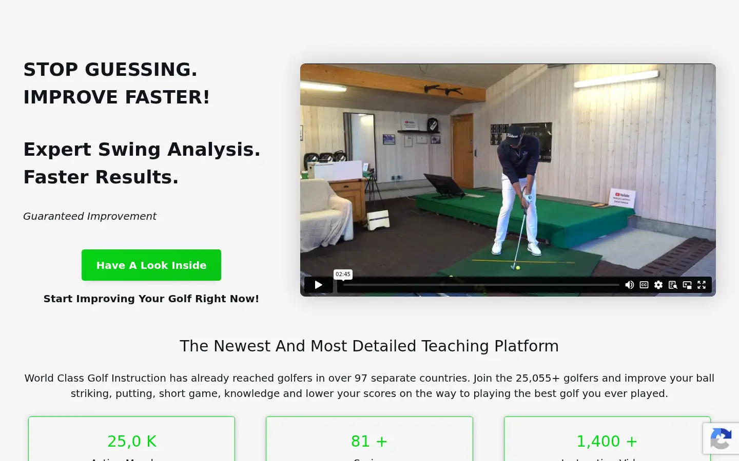 Screenshot of worldclassgolf.com