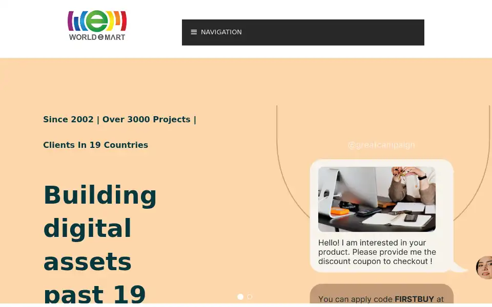 Screenshot of worldemart.com