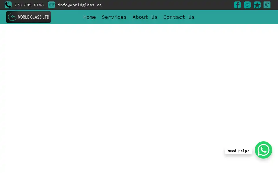 Screenshot of worldglass.ca