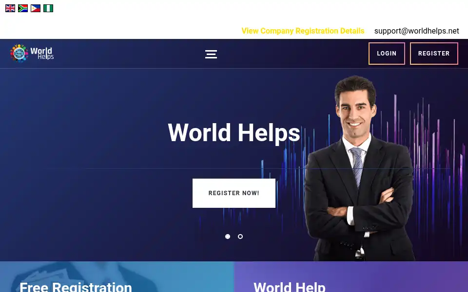 Screenshot of worldhelps.net