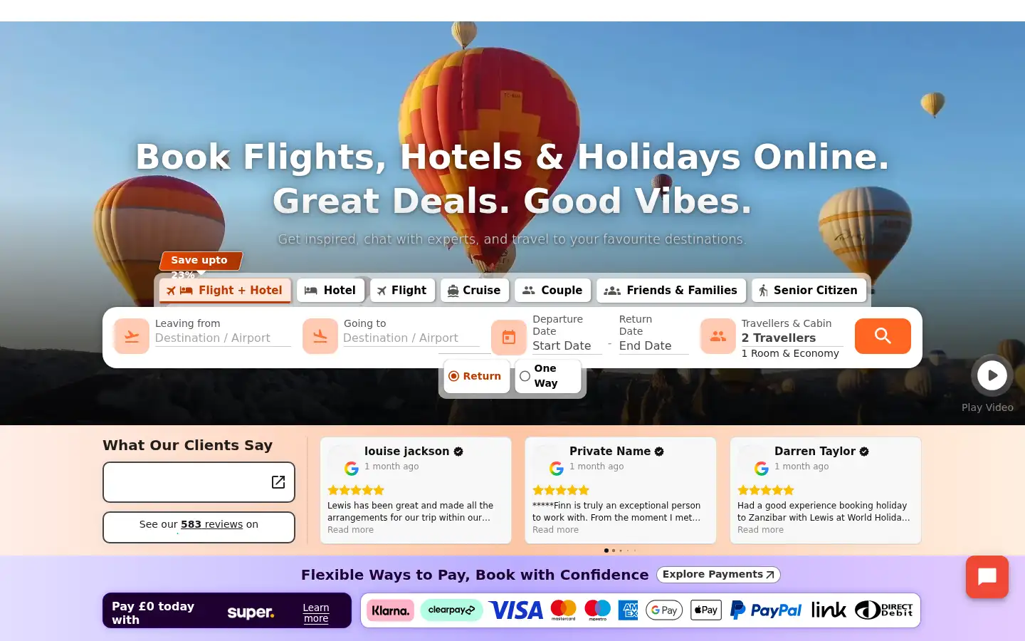Screenshot of worldholidayvibes.com