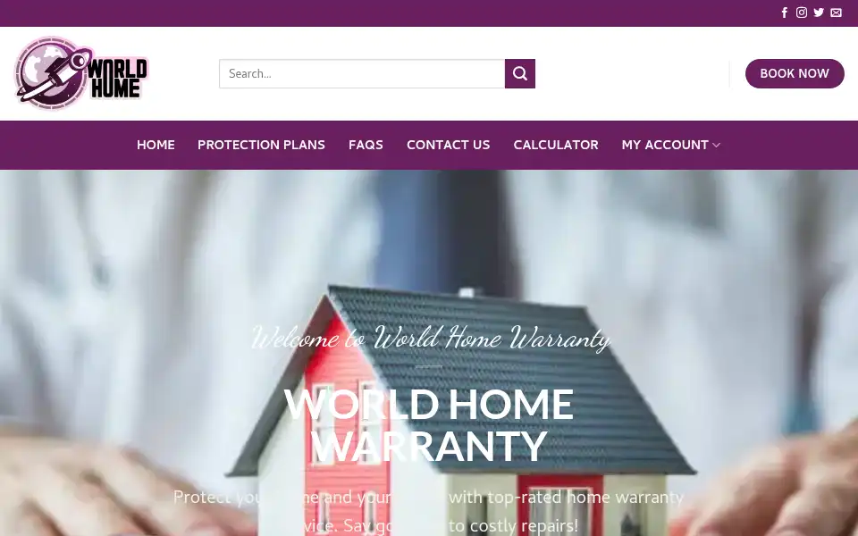 Screenshot of worldhomewarranty.com