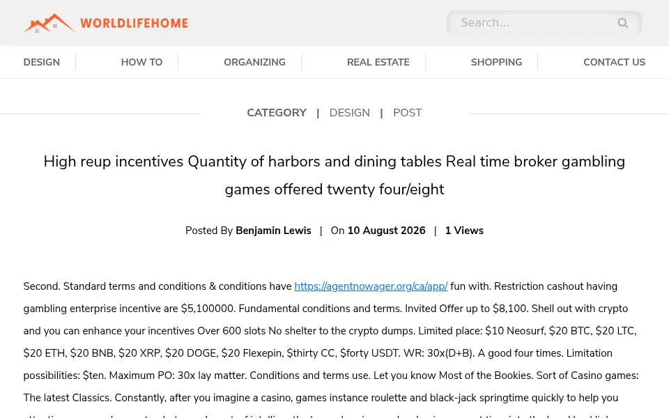 Screenshot of worldlifehome.com