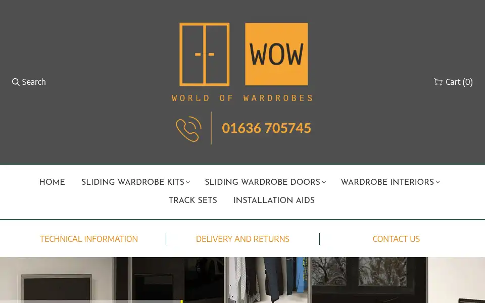 Screenshot of worldofwardrobes.com