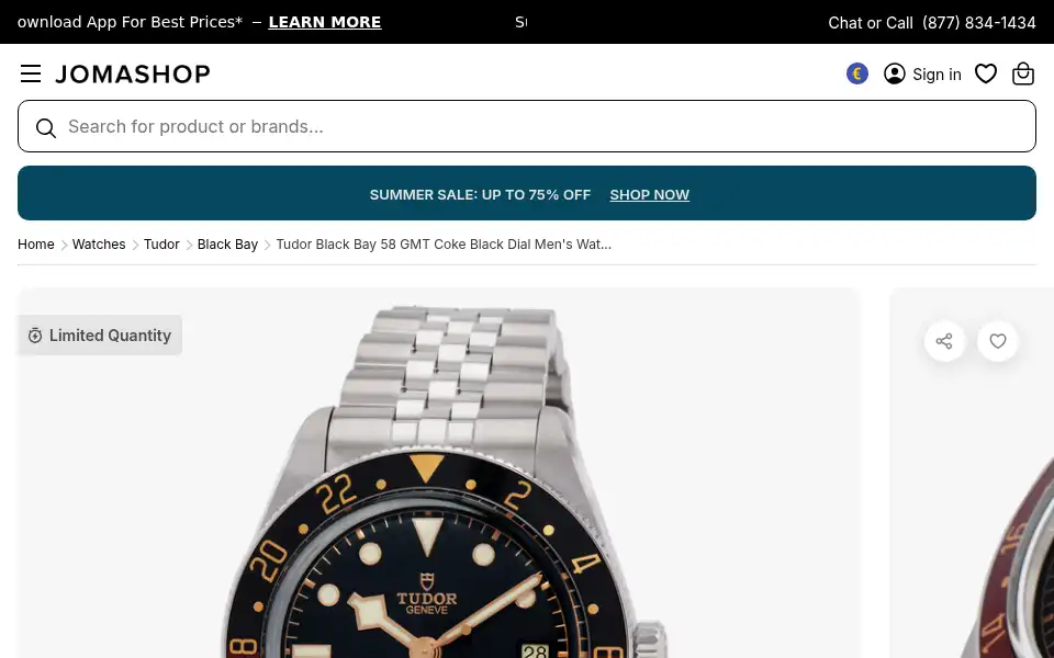 Screenshot of worldofwatches.com