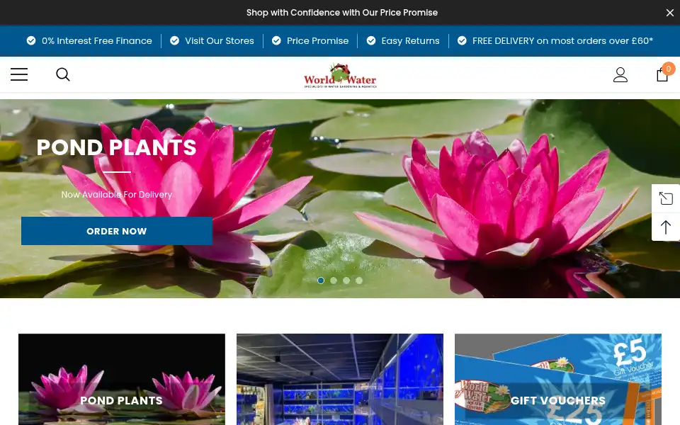 Screenshot of worldofwater.com