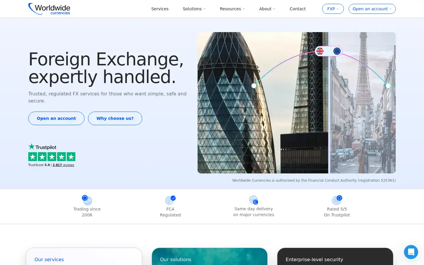 Screenshot of worldwidecurrencies.com