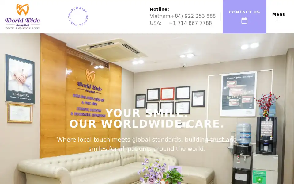 Screenshot of worldwidedentalhospital.com