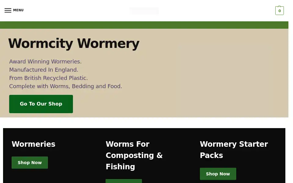 Screenshot of wormcity.co.uk
