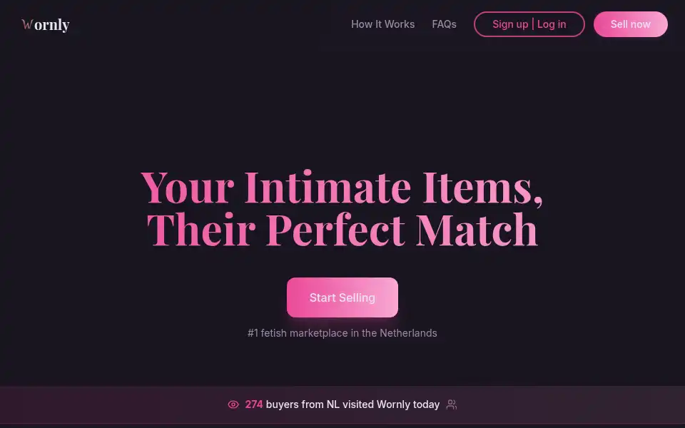 Screenshot of wornly.nl