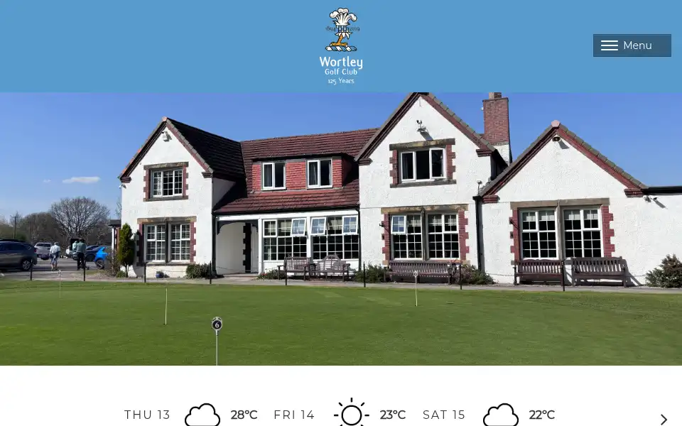 Screenshot of wortleygolfclub.co.uk