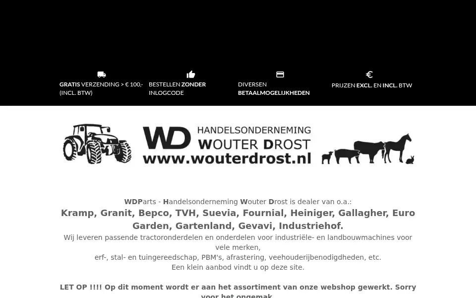 Screenshot of wouterdrost.nl