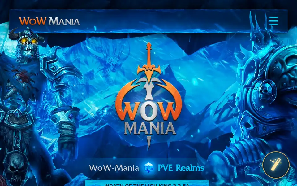 Screenshot of wow-mania.com