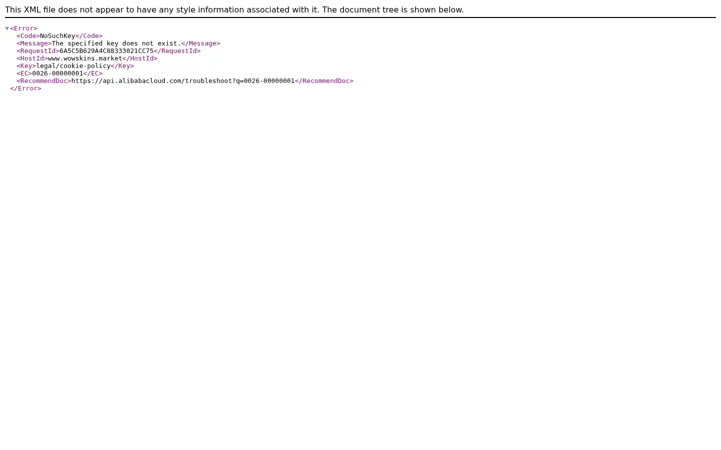 Screenshot of wowskins.market