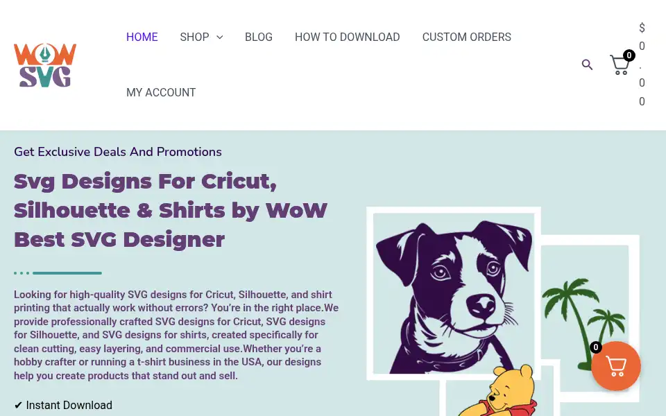 Screenshot of wowsvg.com