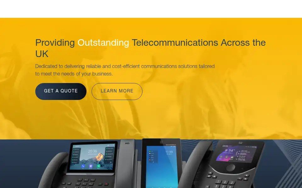 Screenshot of wowtelecom.co.uk