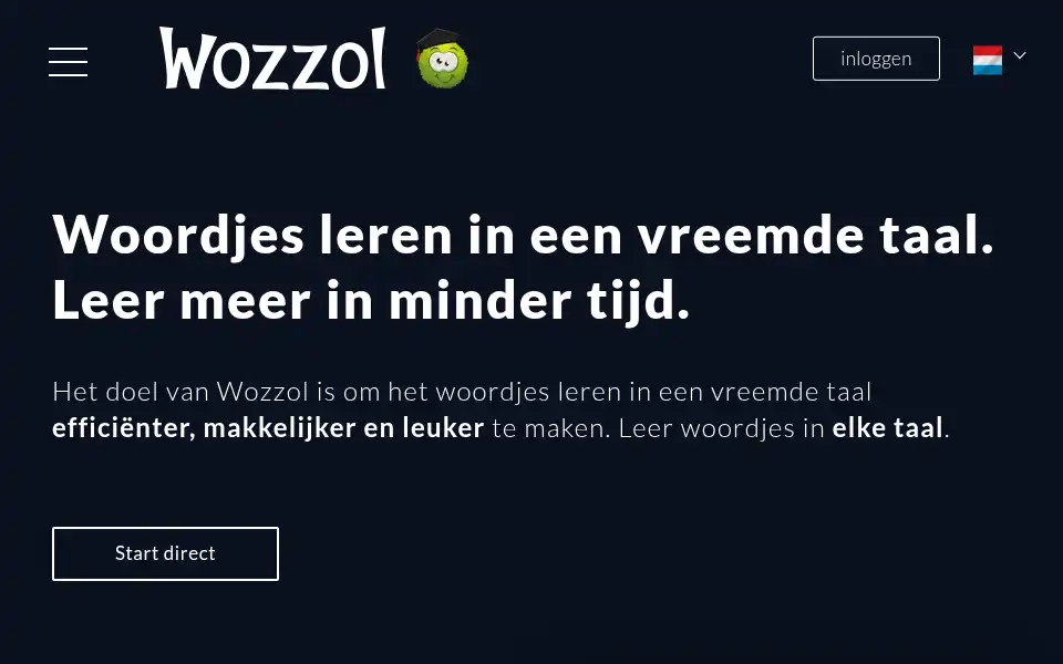 Screenshot of wozzol.nl