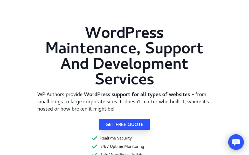 Screenshot of wpauthors.com