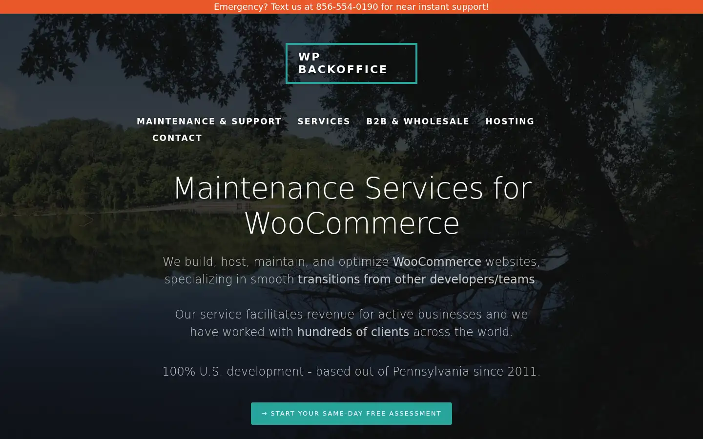 Screenshot of wpbackoffice.com