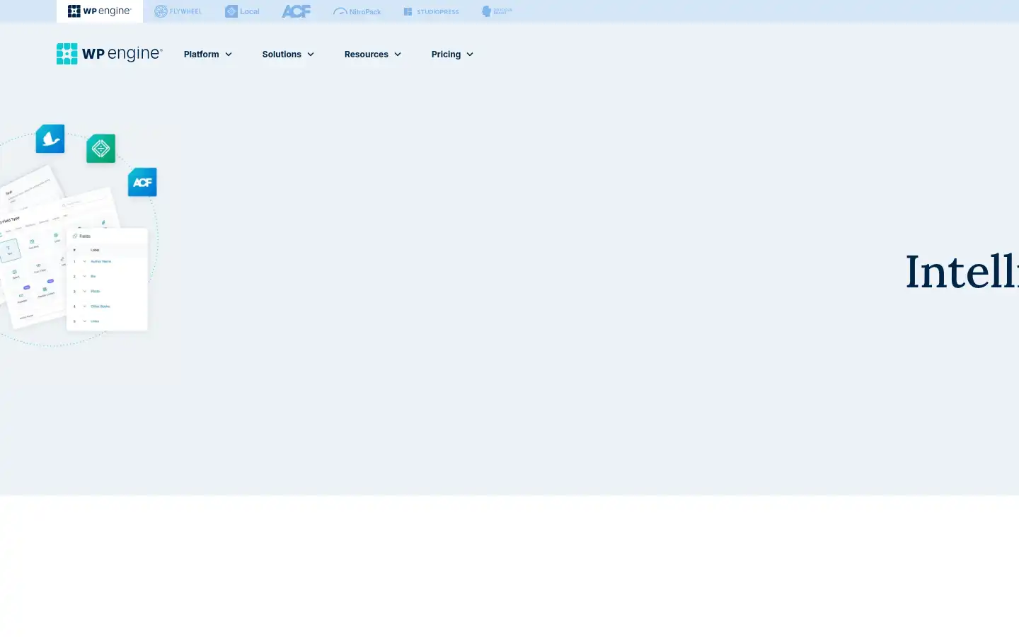 Screenshot of wpengine.com