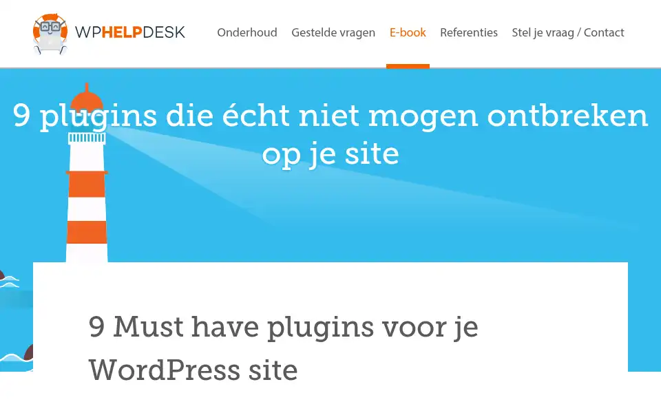Screenshot of wphelpdesk.nl