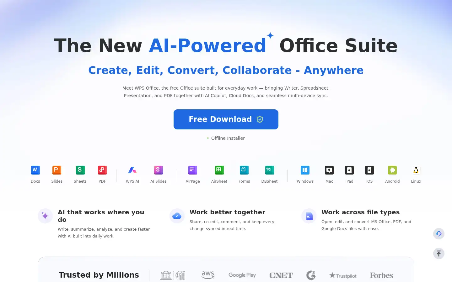 Screenshot of wps.com