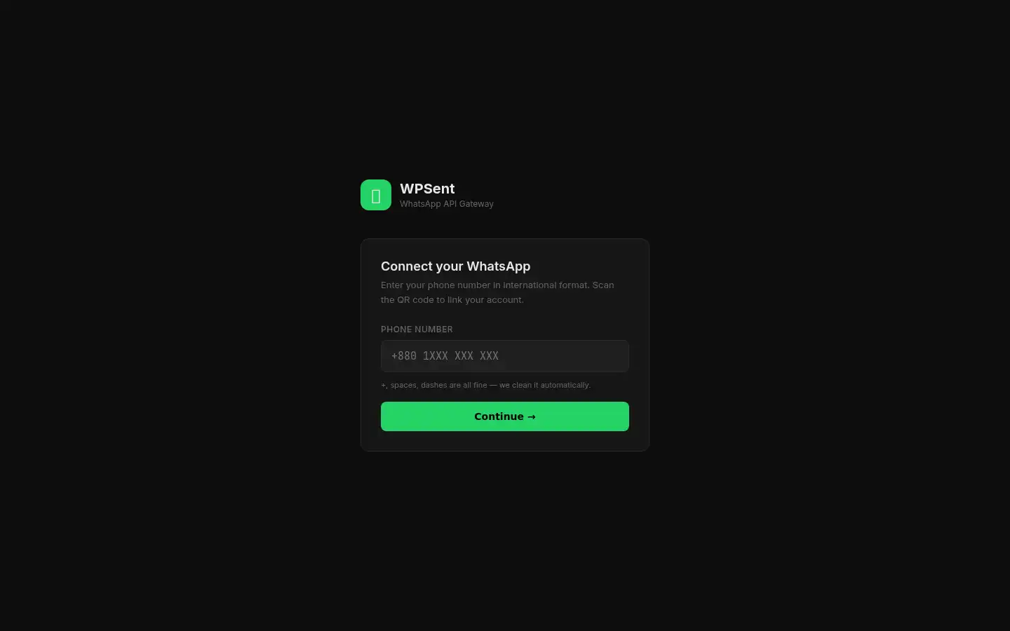 Screenshot of wpsent.xyz