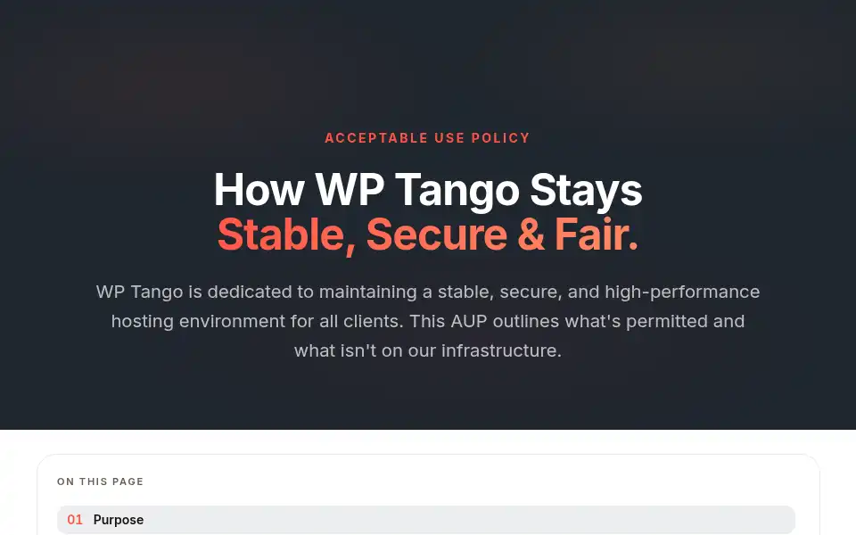Screenshot of wptango.com
