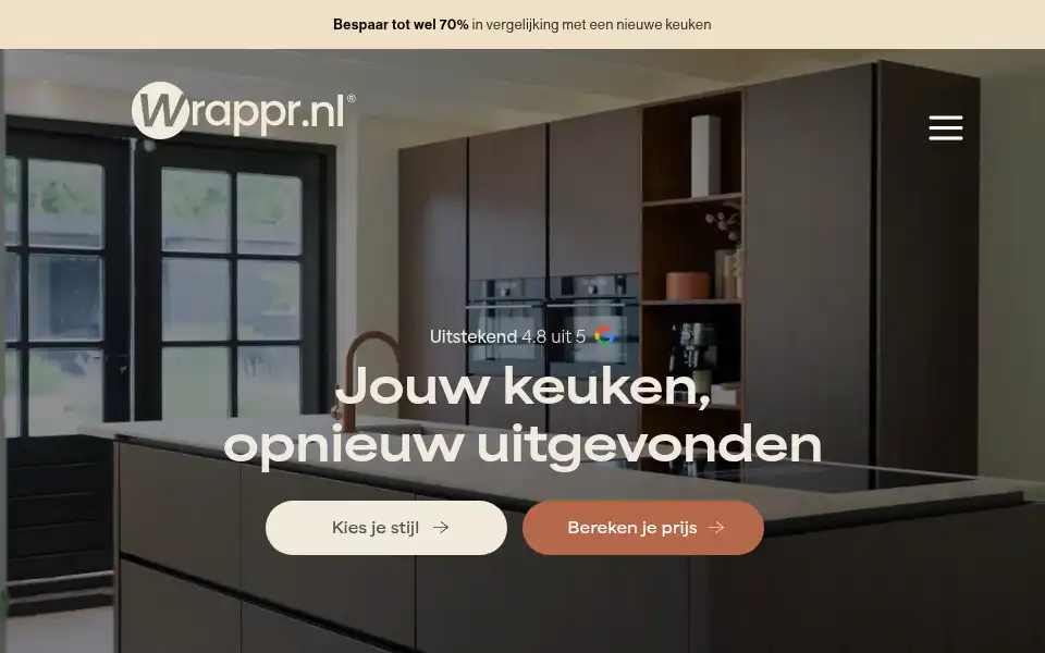 Screenshot of wrappr.nl