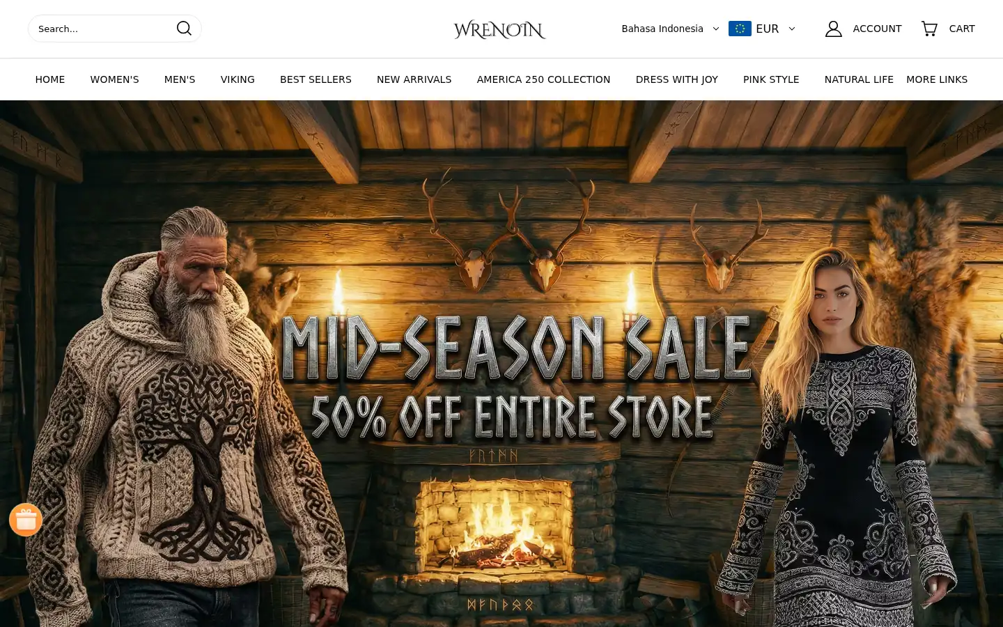 Screenshot of wrenoin.com