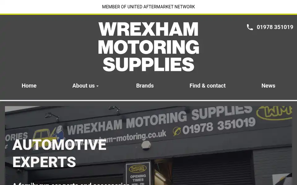 Screenshot of wrexham-motoring.co.uk