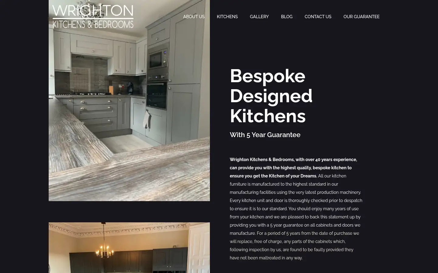 Screenshot of wrightonkitchens.co.uk