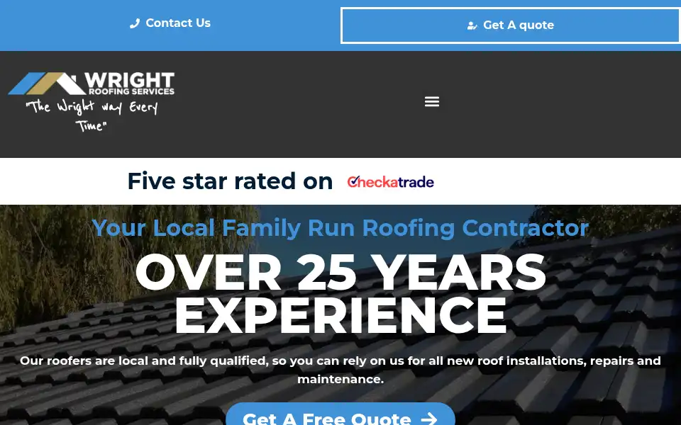 Screenshot of wrightroofingservices.co.uk