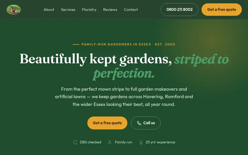 Screenshot of wrightstripes.com