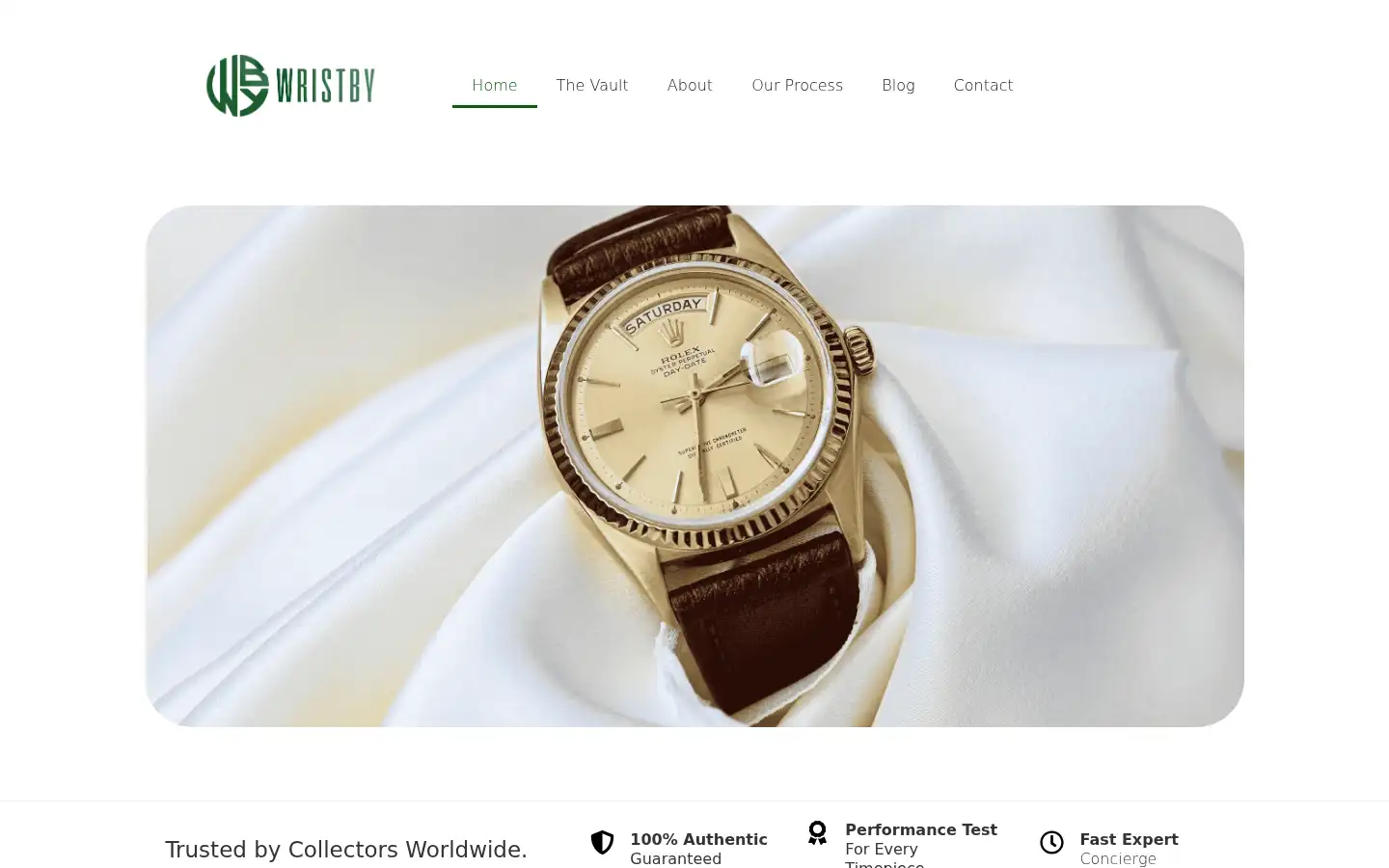 Screenshot of wristby.com