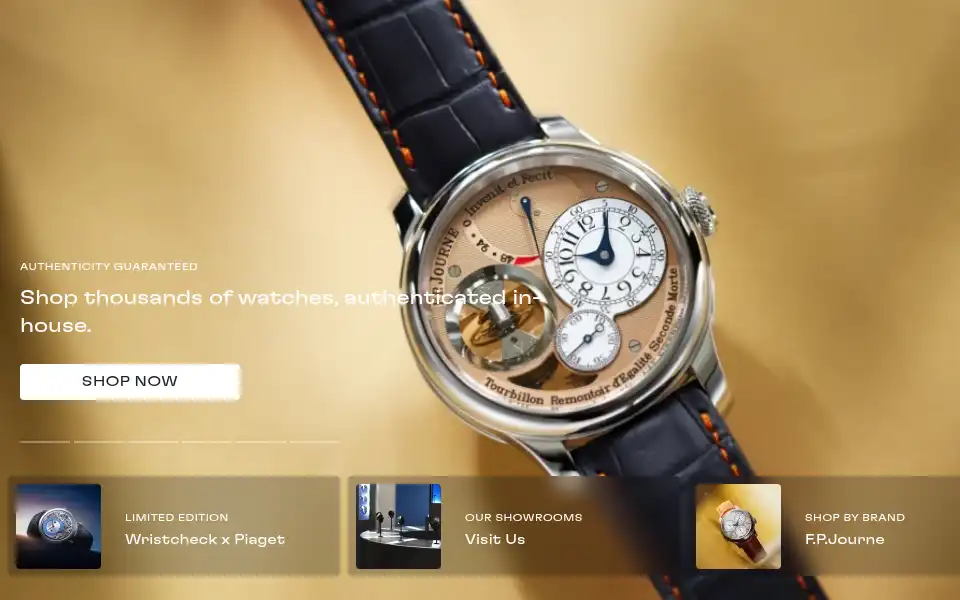 Screenshot of wristcheck.com